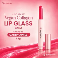 Self Beauty Veganize Collagen Lip Glass Balm (Shade 03 Candy Apple) - 1.8g